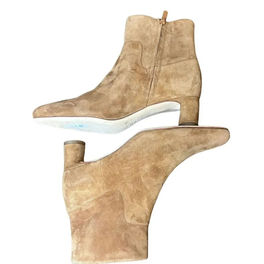 Vince Hilda Suede Ankle Boot in Light Fawn NWOB Size 10